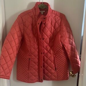 Appleseed’s Coral. Berkshire Quilted Jacket